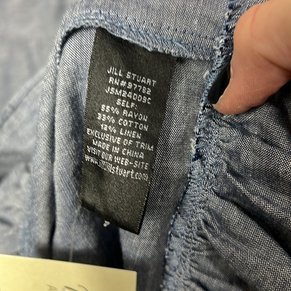 JILL Jill Stuart Chambray Flutter Sleeve Dress Size M - Picture 5 of 9